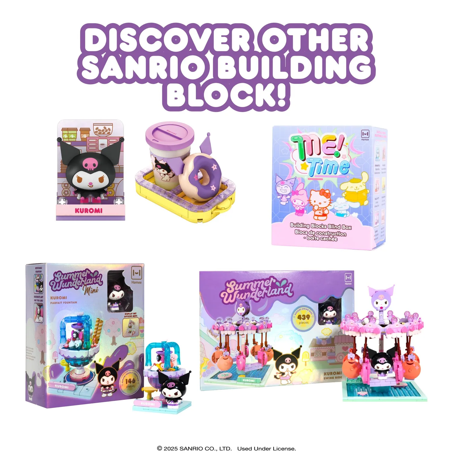 Hello Kitty Kuromi byggesett Holiday Collection julemotiv