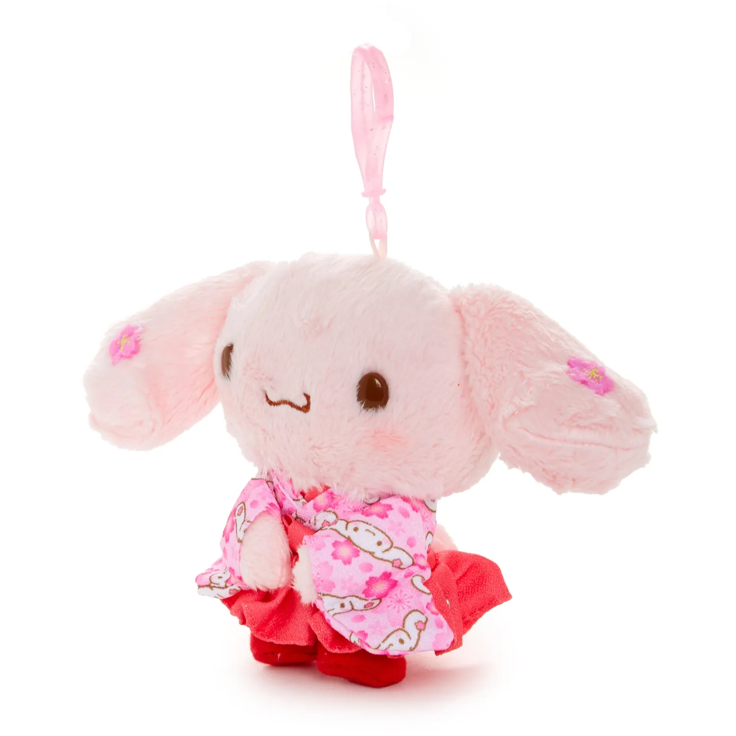 Hello Kitty Cinnamoroll Spring Kimono Series plysjmaskot klips rosa kimono