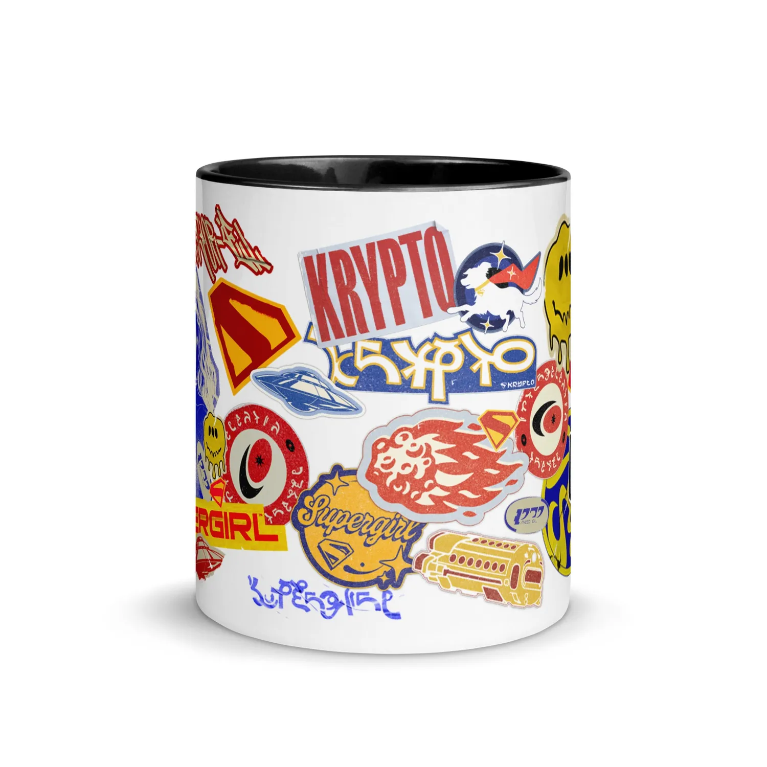 Batman Supergirl (2026 Movie) Sticker Bomb-krus 11 oz keramikk