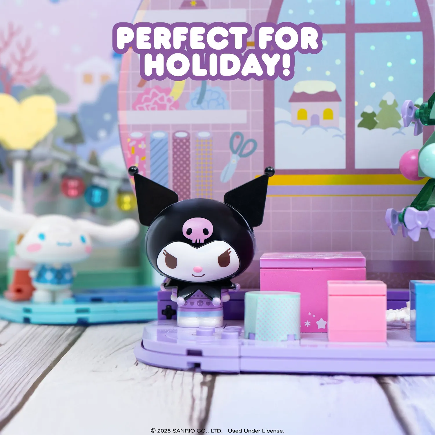 Hello Kitty Kuromi byggesett Holiday Collection julemotiv