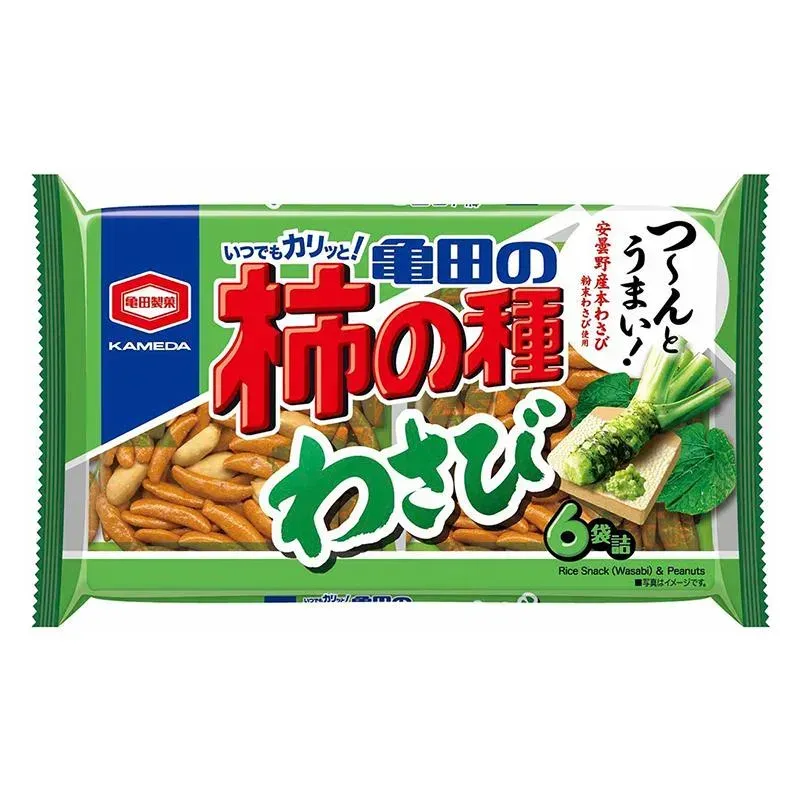 Neo Tokyo Kaki no Tane Wasabi Rice Snacks rissnacks 164 g 6 poser