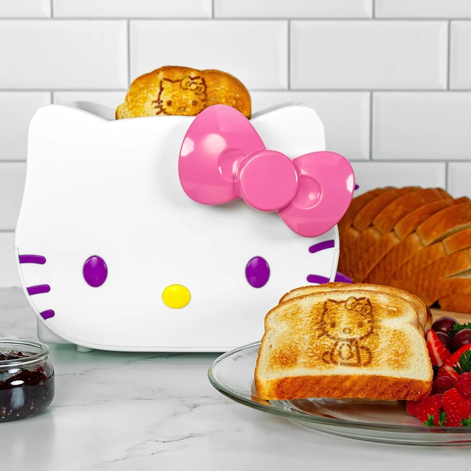 Hello Kitty Deluxe 3D-brødrister med brede spor