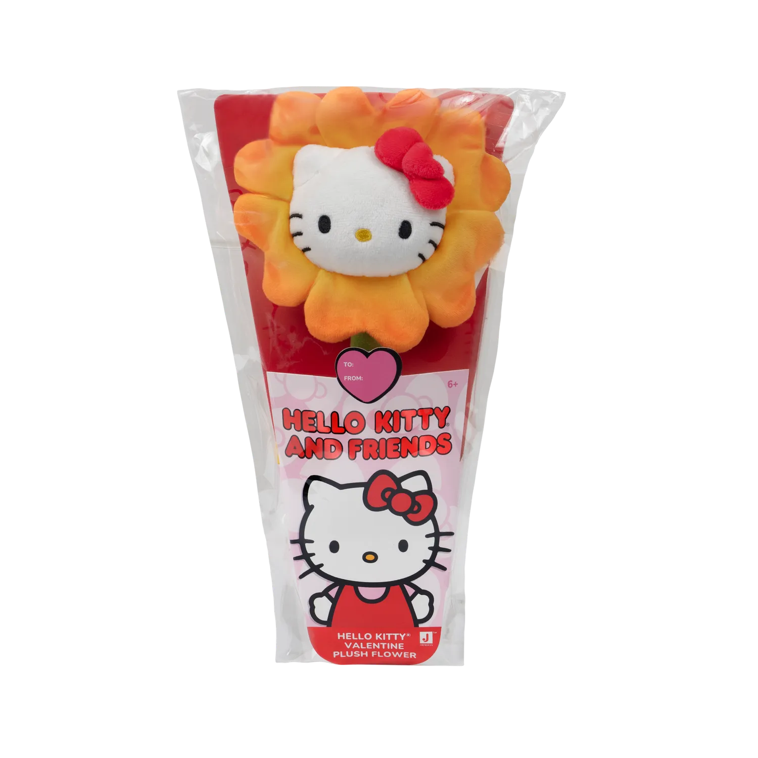 Hello Kitty 14 Plush Valentine’s Day Flower plysjblomst oransje