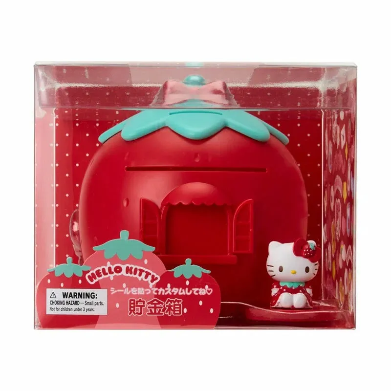 Hello Kitty Customizable Coin Bank sparebøsse rød jordbær