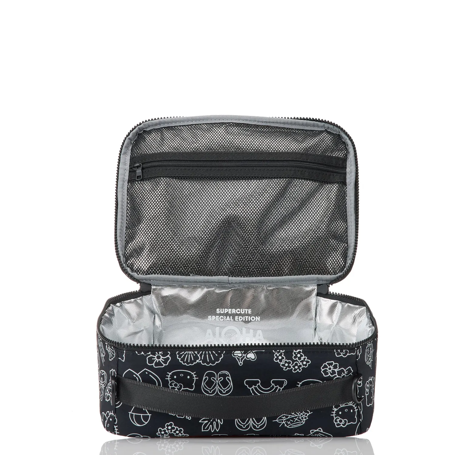 Hello Kitty x Aloha Collection Keep It Light Lunch Bag B&W matbag isolert