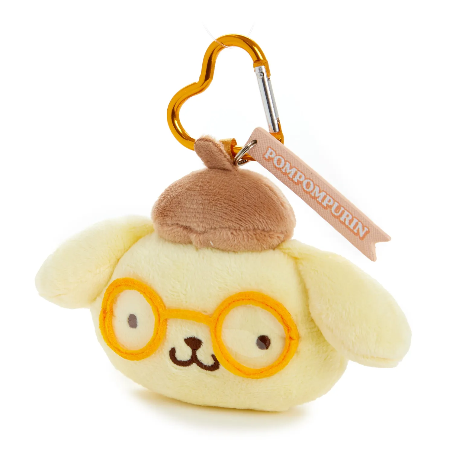 Hello Kitty Glasses Series Pompompurin Plush Mascot nøkkelring med briller