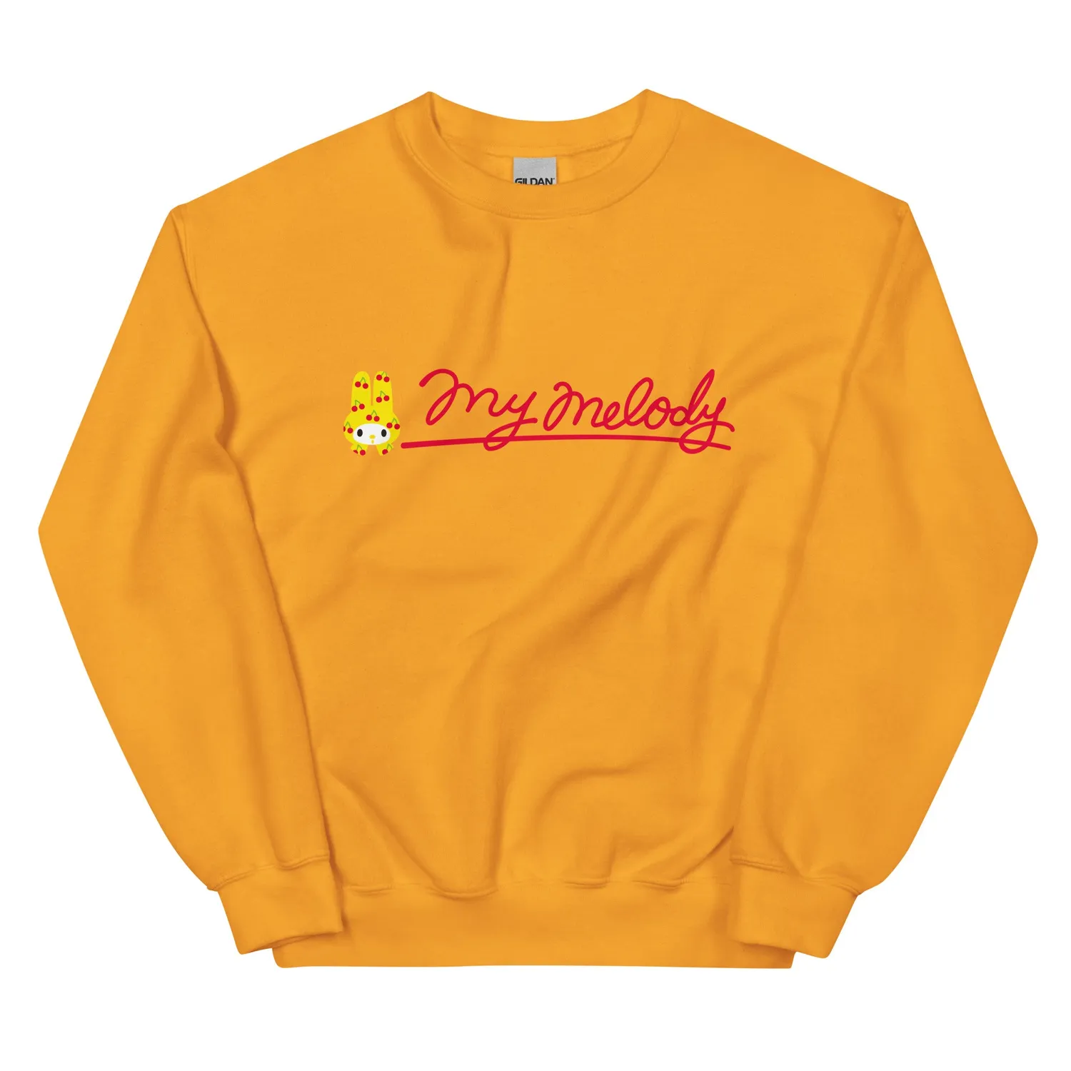 Hello Kitty My Melody Cherry Sweet Logo Classic Crewneck collegegenser svart