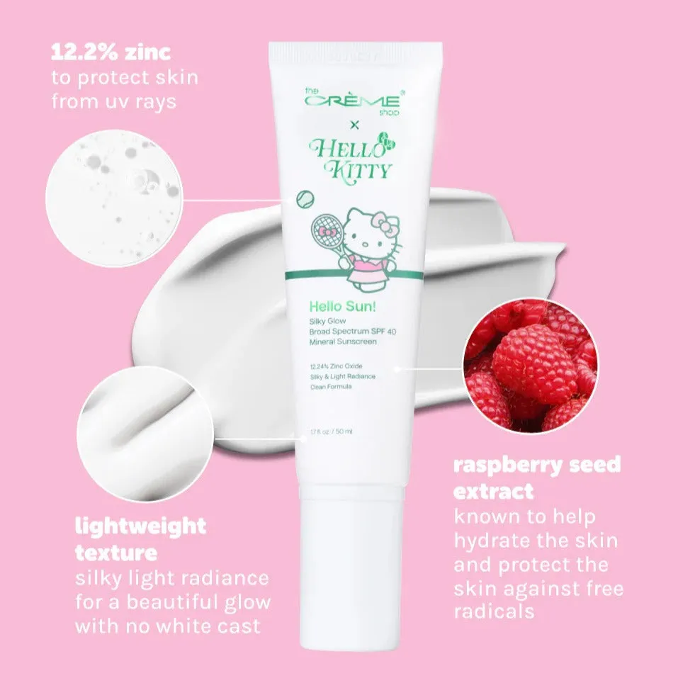 Hello Kitty Hello Sun! Silky Glow Mineral Sunscreen SPF 40 solkrem 50 ml