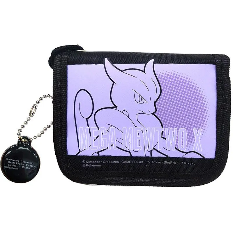 Pokémon Round Wallet w/Strap lommebok svart 11,5 x 9 cm