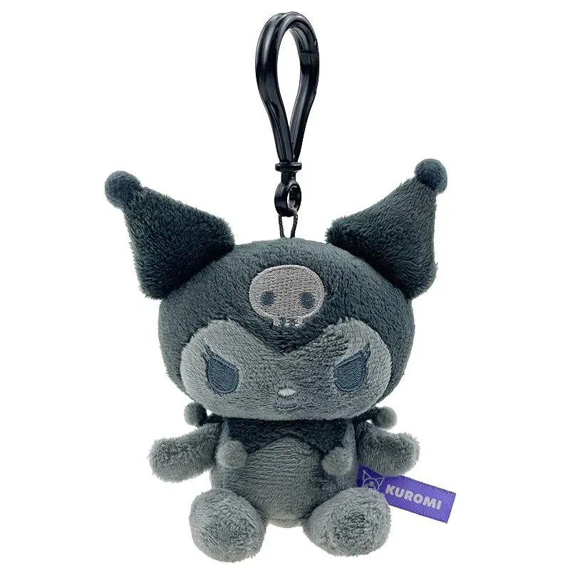 Hello Kitty Kuromi Plush Mascot Clip plysjklips grå 10 cm