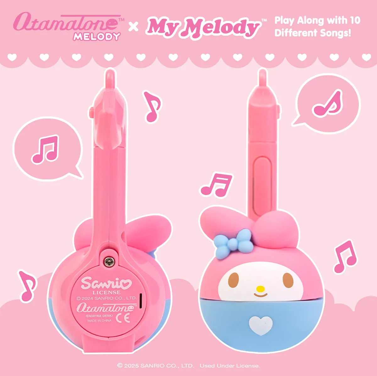 My Melody Mini Otamatone Melody Charm musikalsk nøkkelring