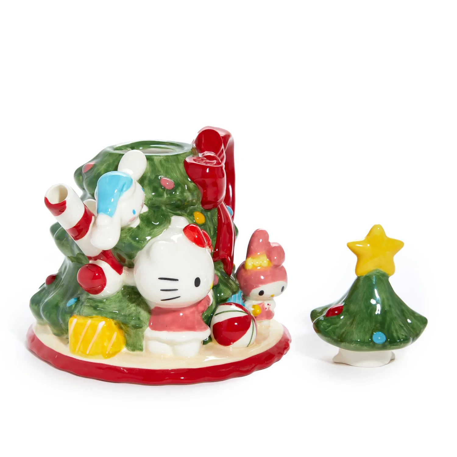 Hello Kitty and Friends Ceramic Holiday Tree tekanne i steingods