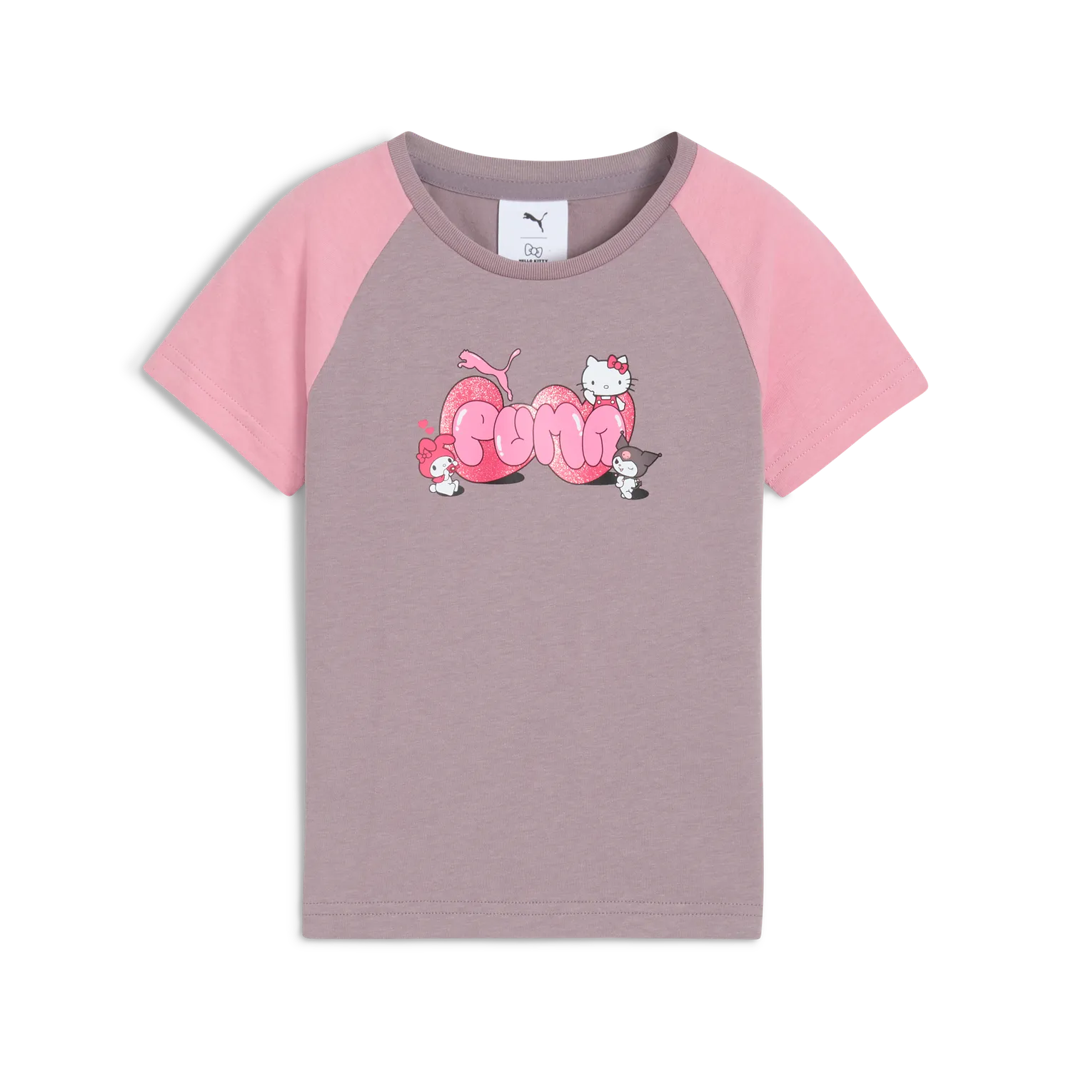 Hello Kitty and Friends x PUMA Slim Graphic Tee barne-T-skjorte Plum Jam