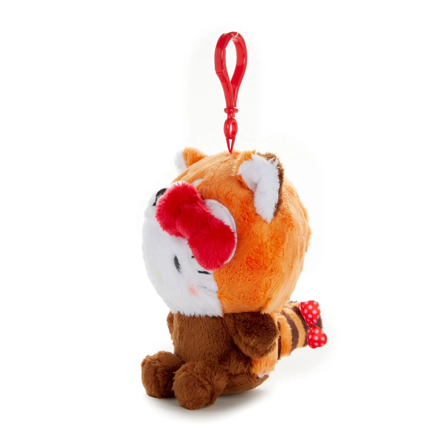 Hello Kitty Zoo Series Red Panda plysjmaskot med klips 10 cm