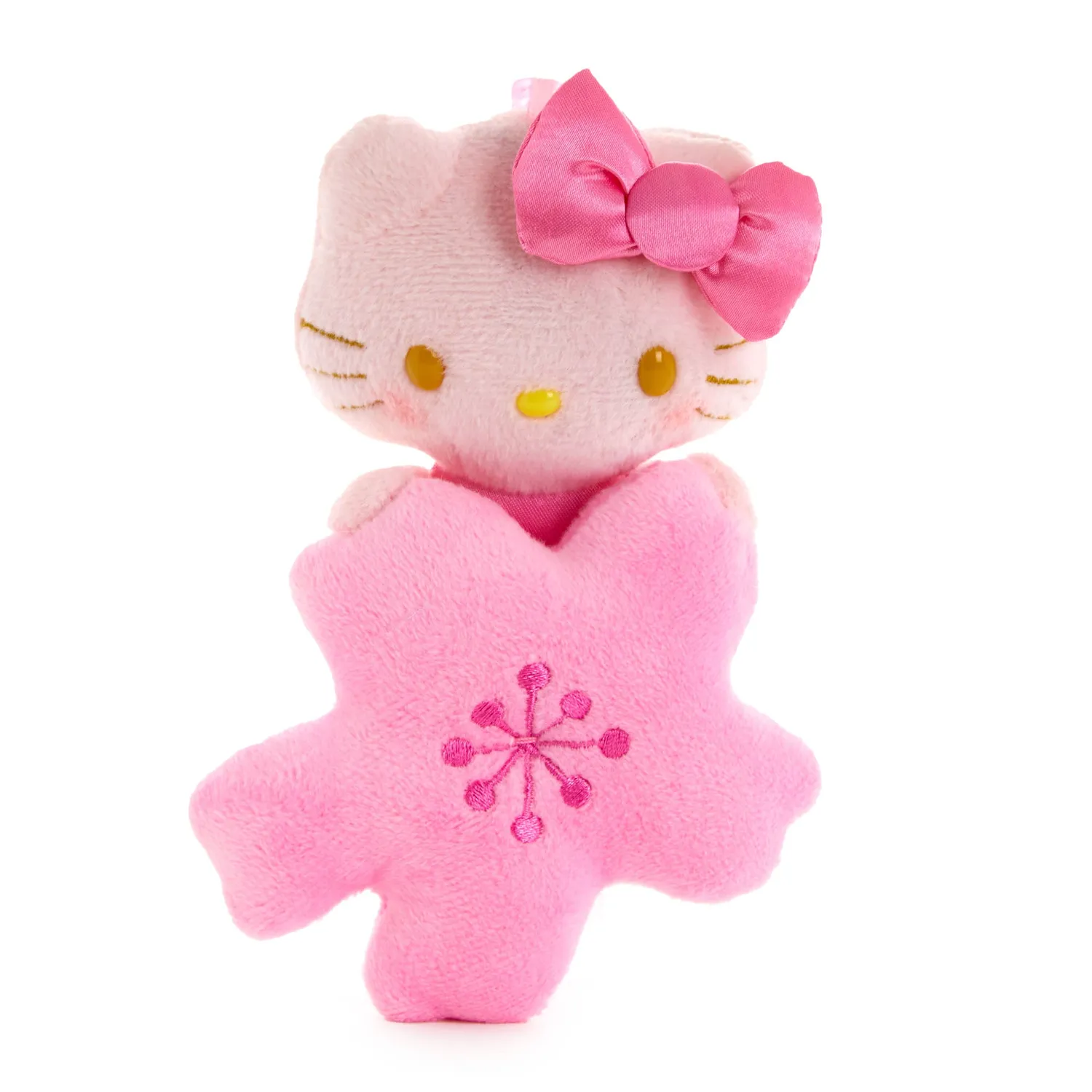 Hello Kitty Blushing Sakura plysjmaskot med klype