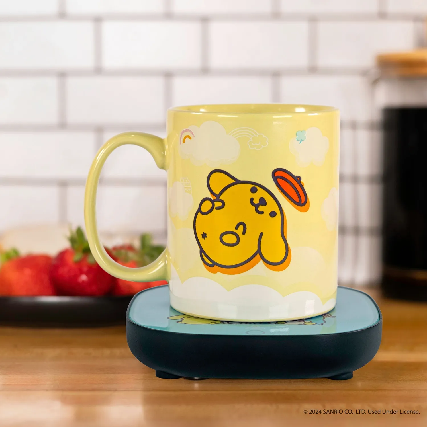 Hello Kitty Pompompurin krus og koppvarmer-sett 55 °C