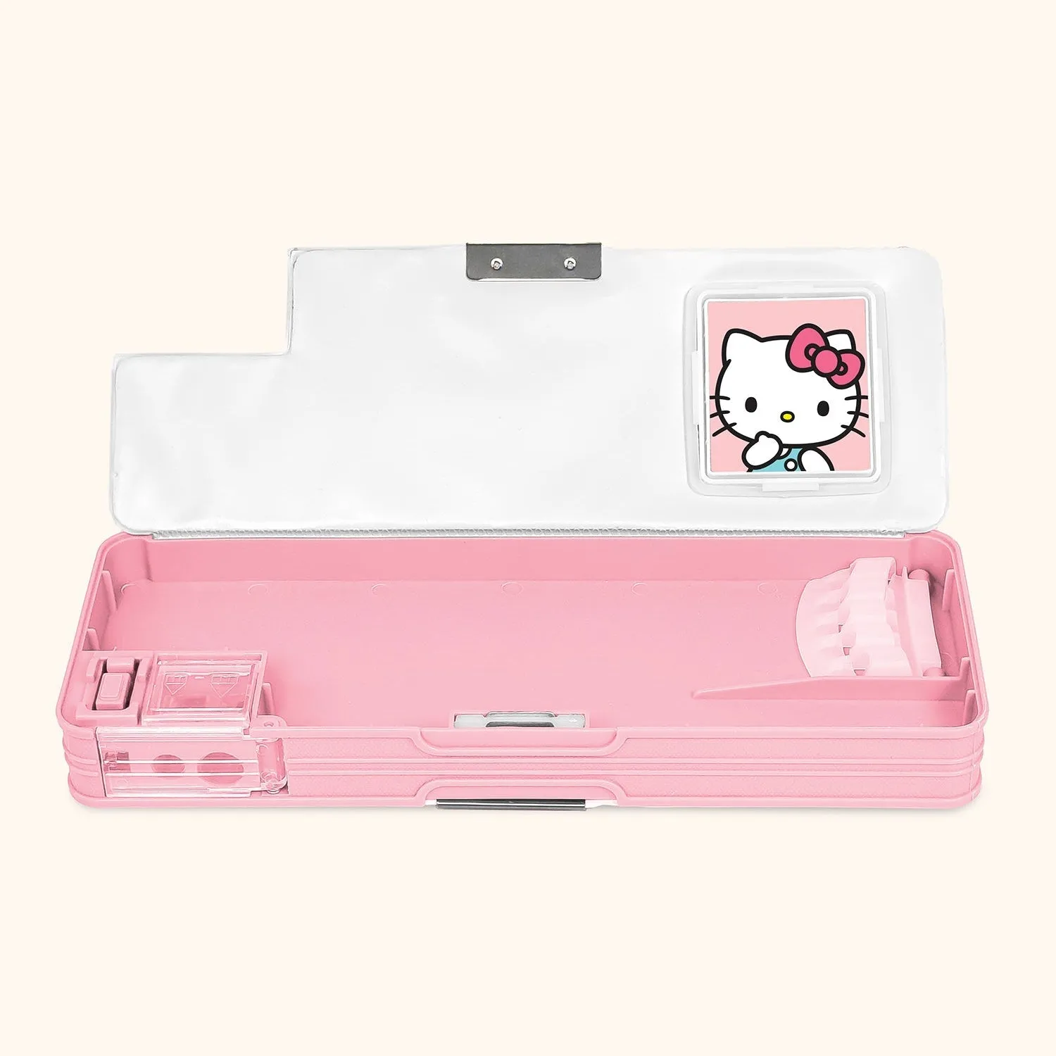 Hello Kitty and Friends x Studio Oh! Blue Grid pennal med kalkulator