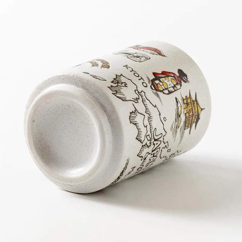 Japansk Mino-Ware tekopp i porselen 260 ml