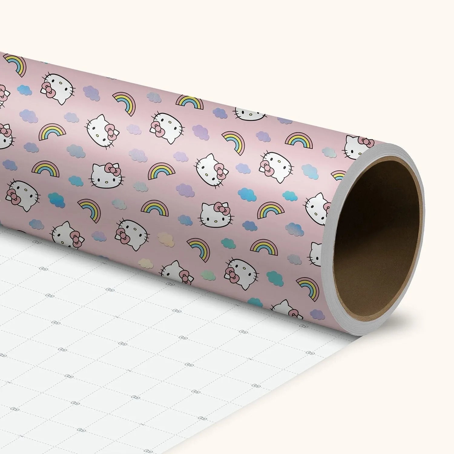 Hello Kitty x Studio Oh! Rainbow Skies gavepapir med foliedetaljer