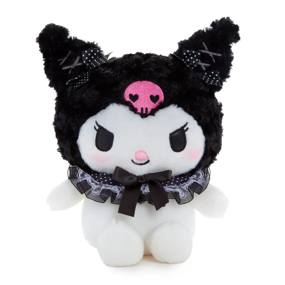 Hello Kitty Ditty Dots Kuromi kosedyr 9 tommer med blonder