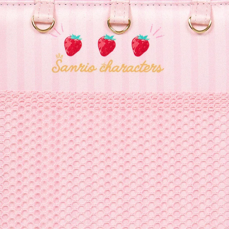 Hello Kitty Strawberry News 50th Anniversary reiseetui med lommer