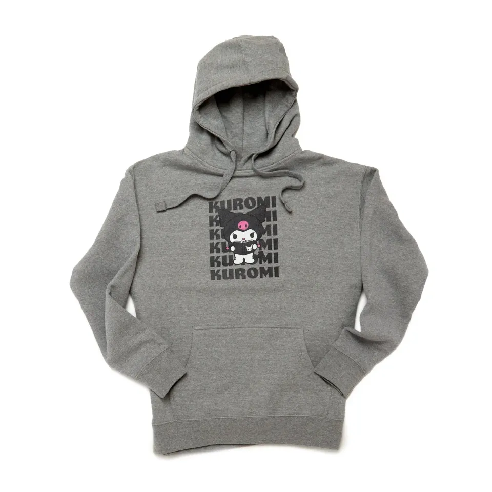 Hello Kitty Kuromi Watashi Wa unisex hettegenser grå