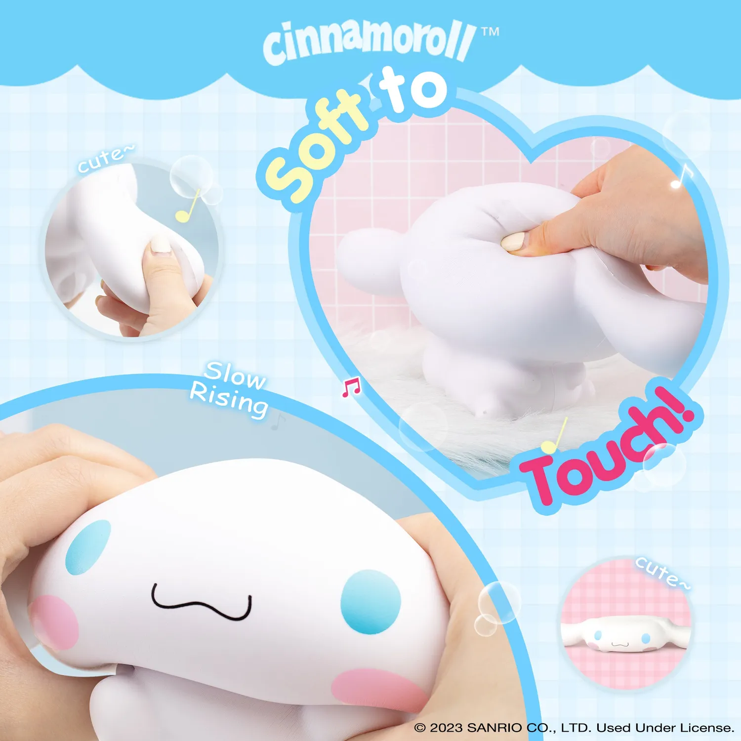 Cinnamoroll Jumbo squishy-leke – bomullsgodteri-duft