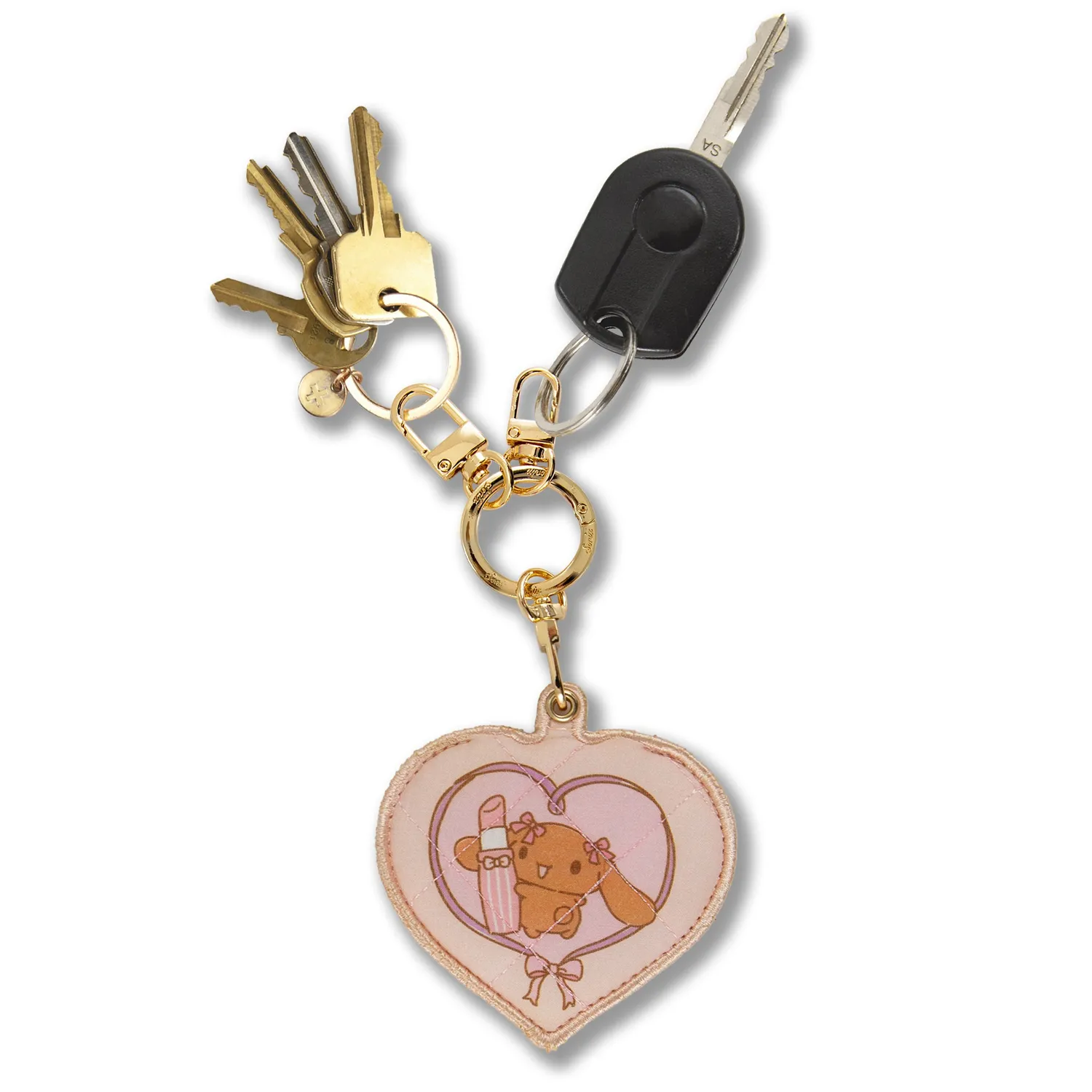 Hello Kitty Lovelymocha x Sonix AirTag-nøkkelring med skjult lomme