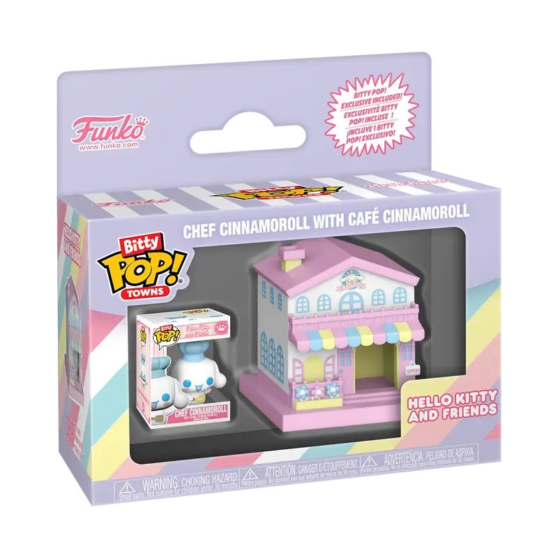 Funko Bitty POP! Town Chef Cinnamoroll With Café Cinnamoroll figursett