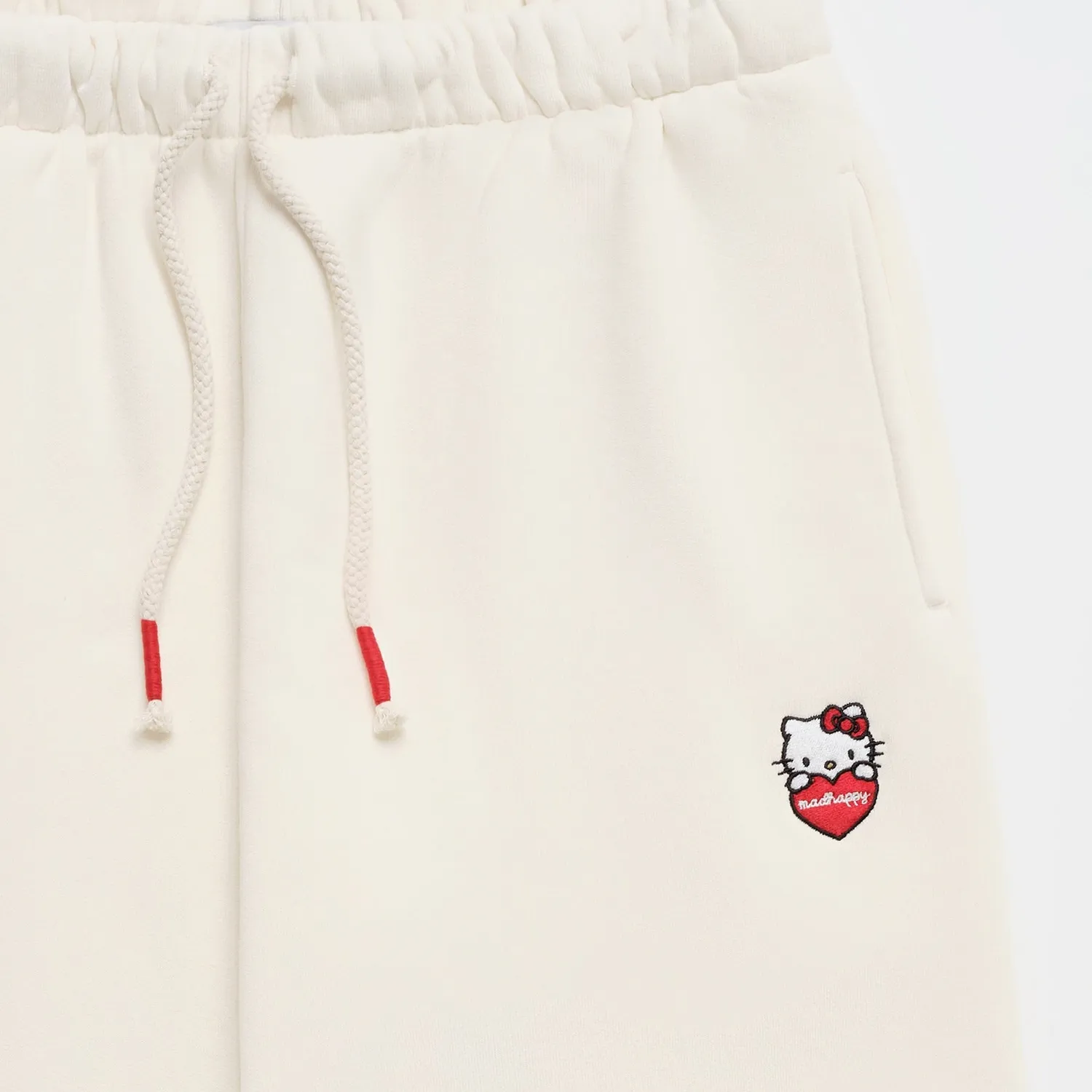 Hello Kitty x Madhappy Logo Midweight Fleece Sweatpant joggebukse Vanilla