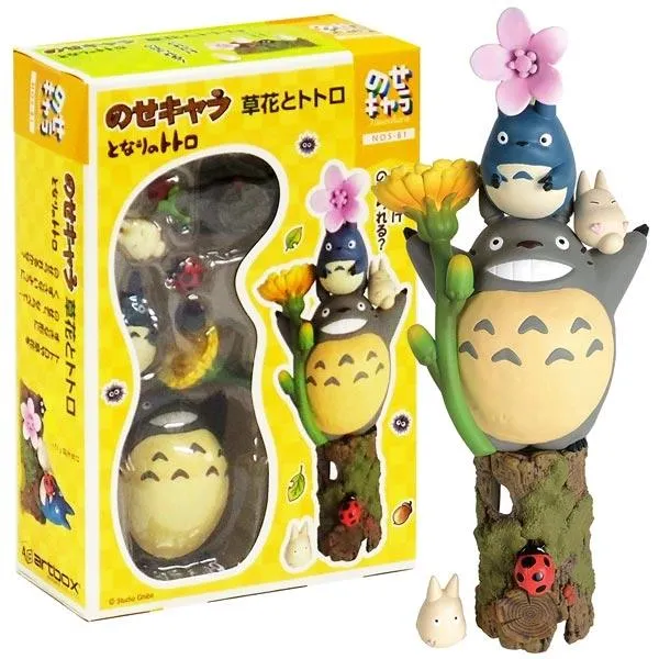 Neo Tokyo My Neighbor Totoro Stack & Balance Figure Set Totoro & Flower