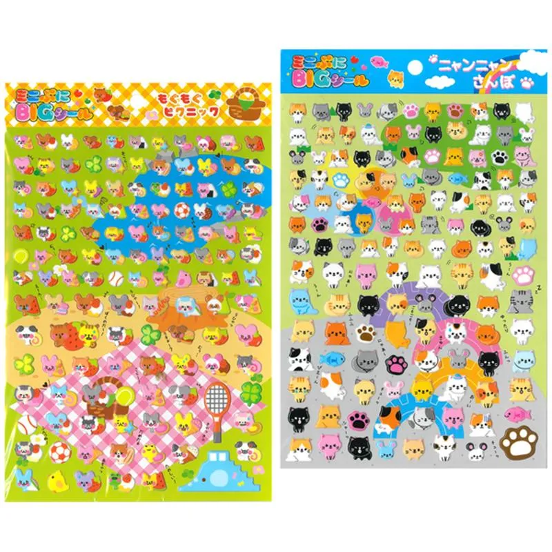 Neo Tokyo Kawaii Small 3D Sticker Sheet klistremerker tilfeldig ark