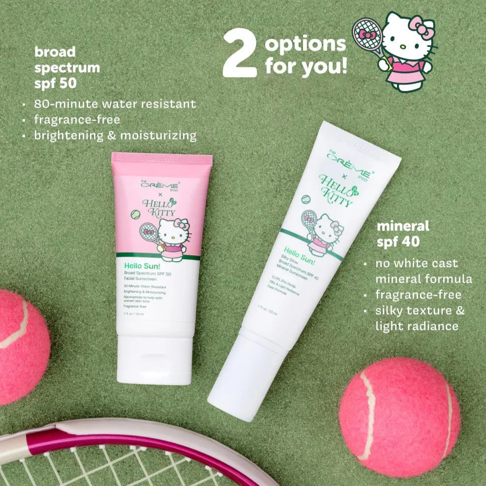 Hello Kitty Hello Sun! Silky Glow Mineral Sunscreen SPF 40 solkrem 50 ml