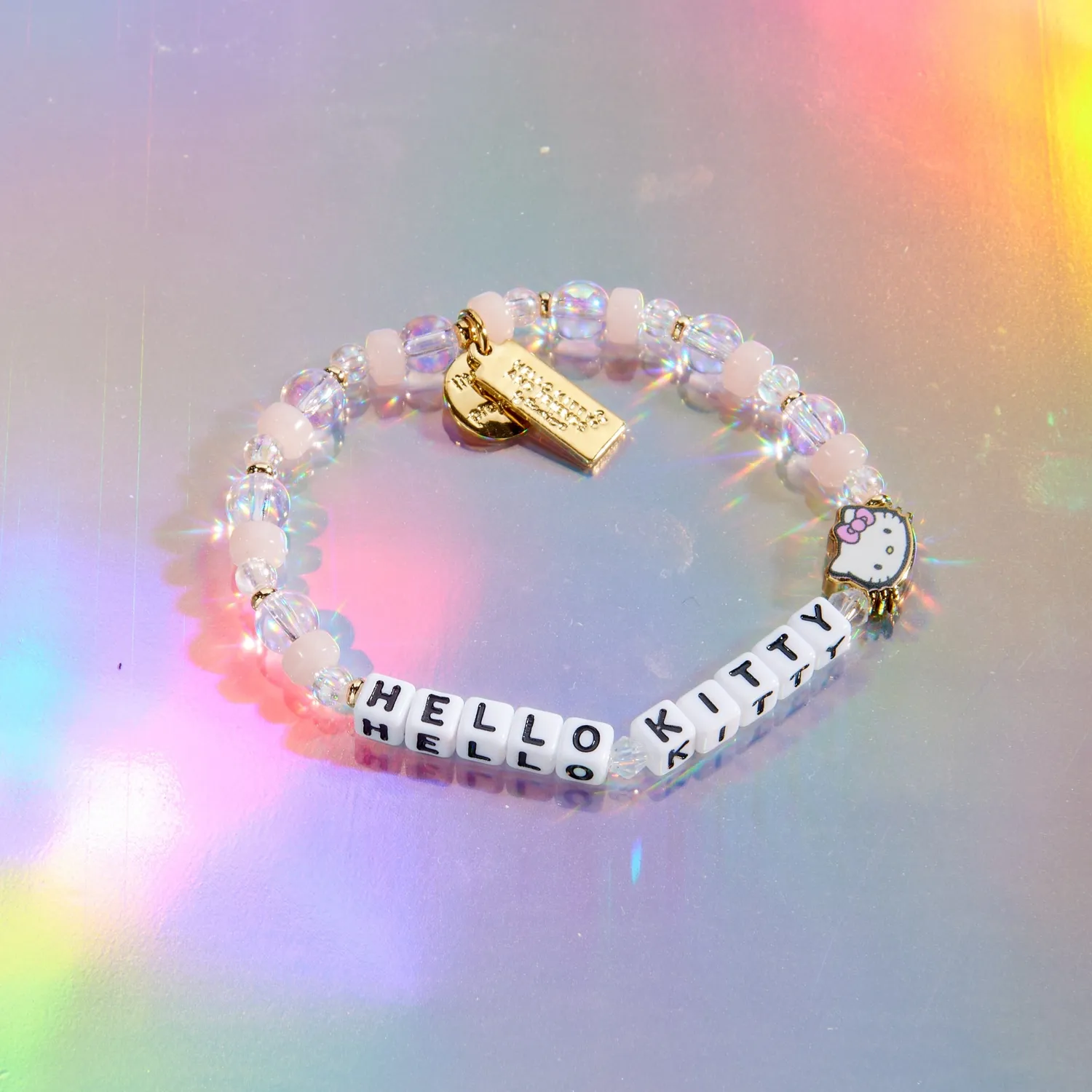 Hello Kitty x Little Words Project perlearmbånd S/M, flerfarget