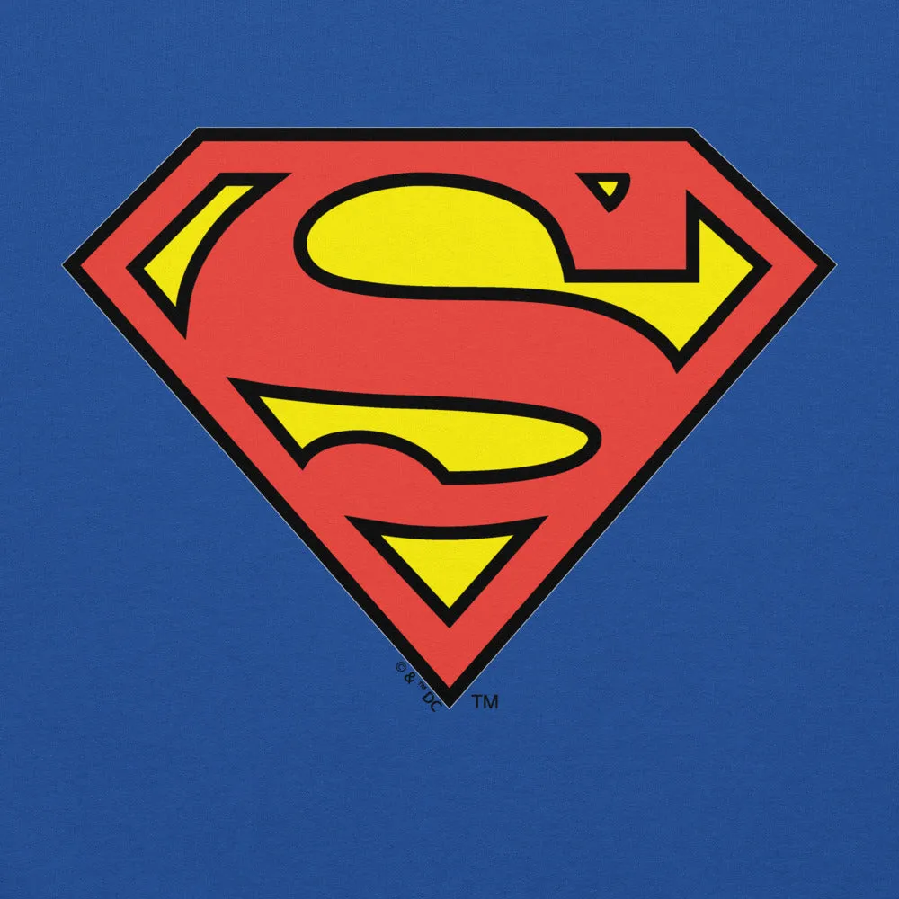 Batman Superman Logo hettegenser kongeblå