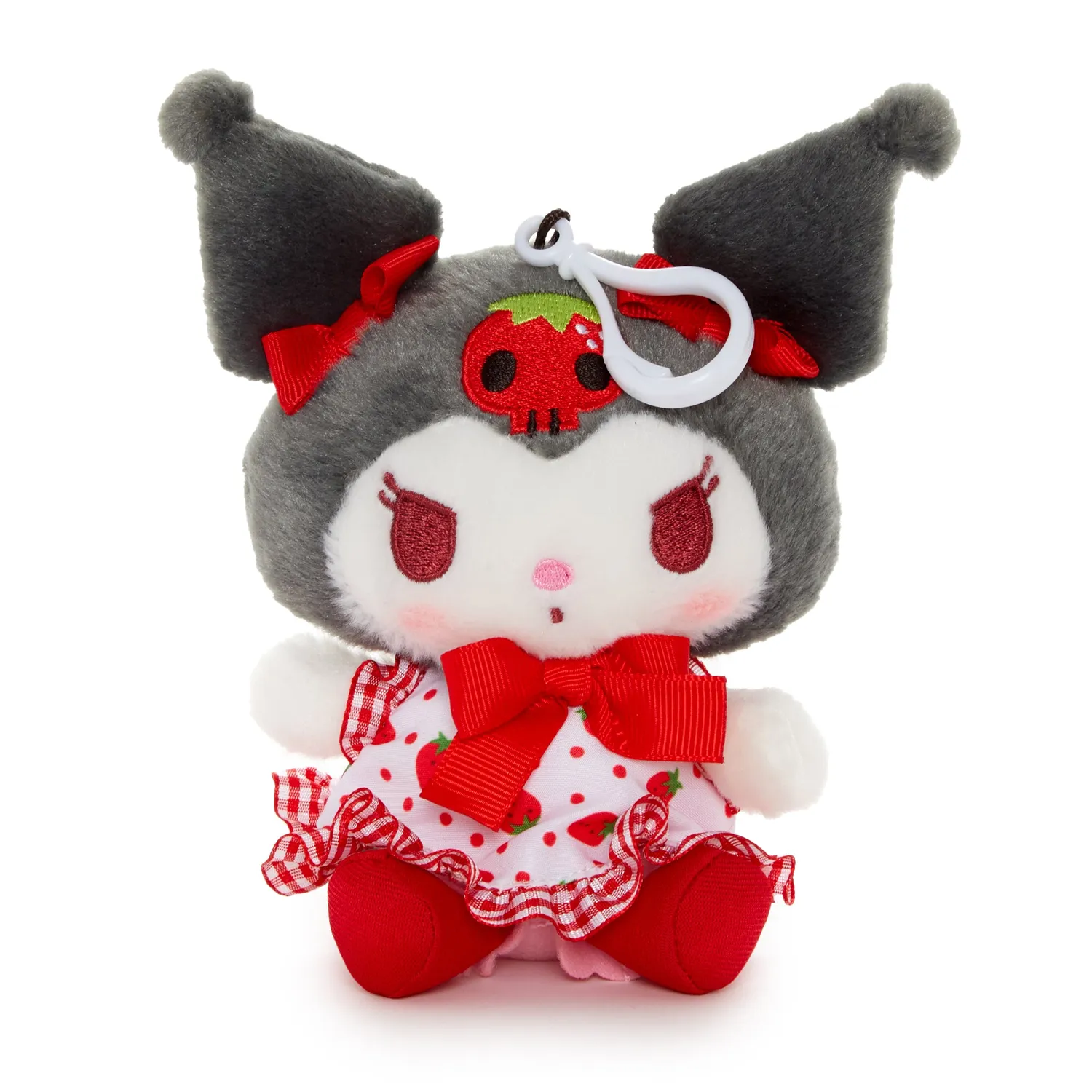 Hello Kitty Kuromi Mascot Clip Strawberry Fields plysjklips