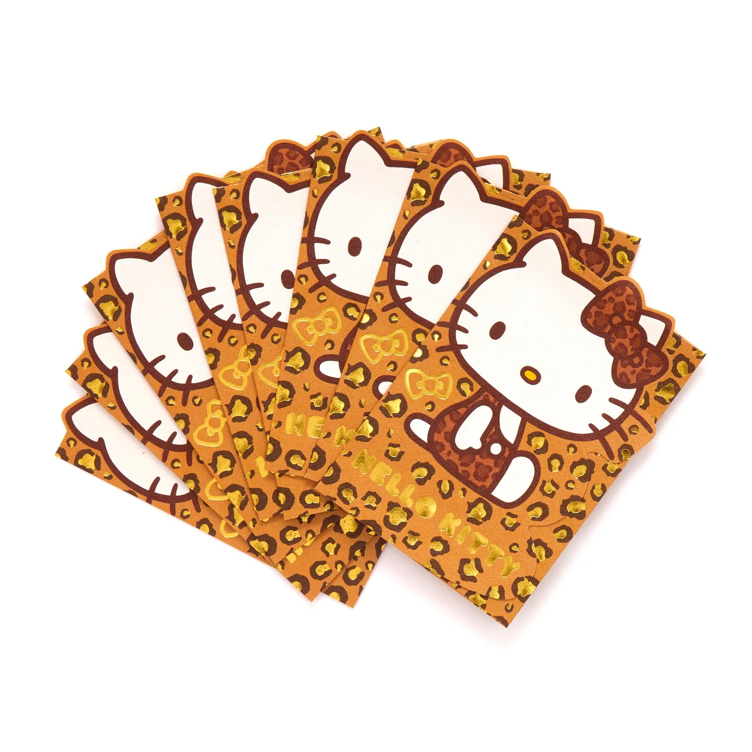 Hello Kitty 8-pc Animal Print Enclosure Envelopes Konvolutter 8 stk
