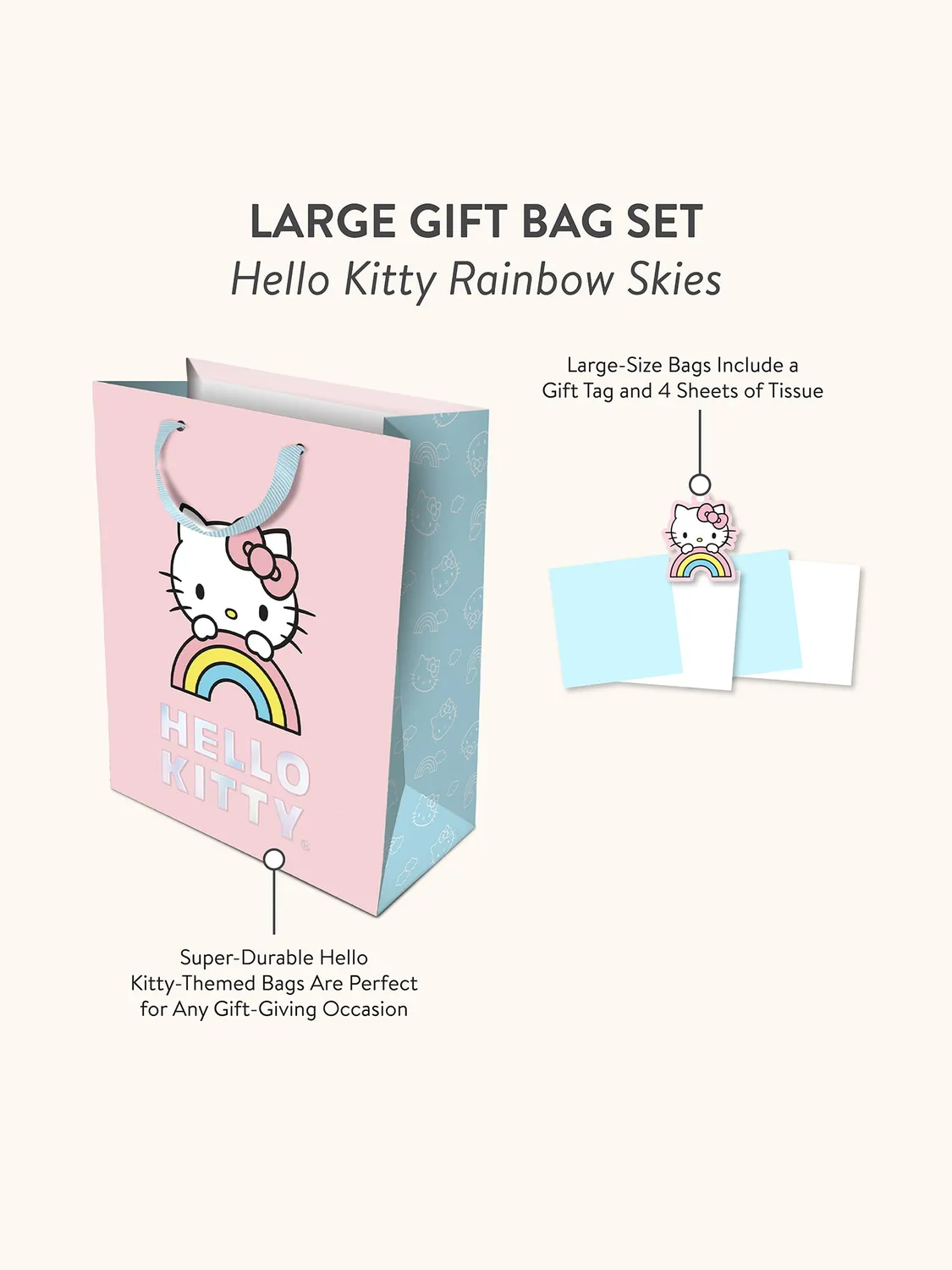 Hello Kitty x Studio Oh! Rainbow Skies gavepose stor