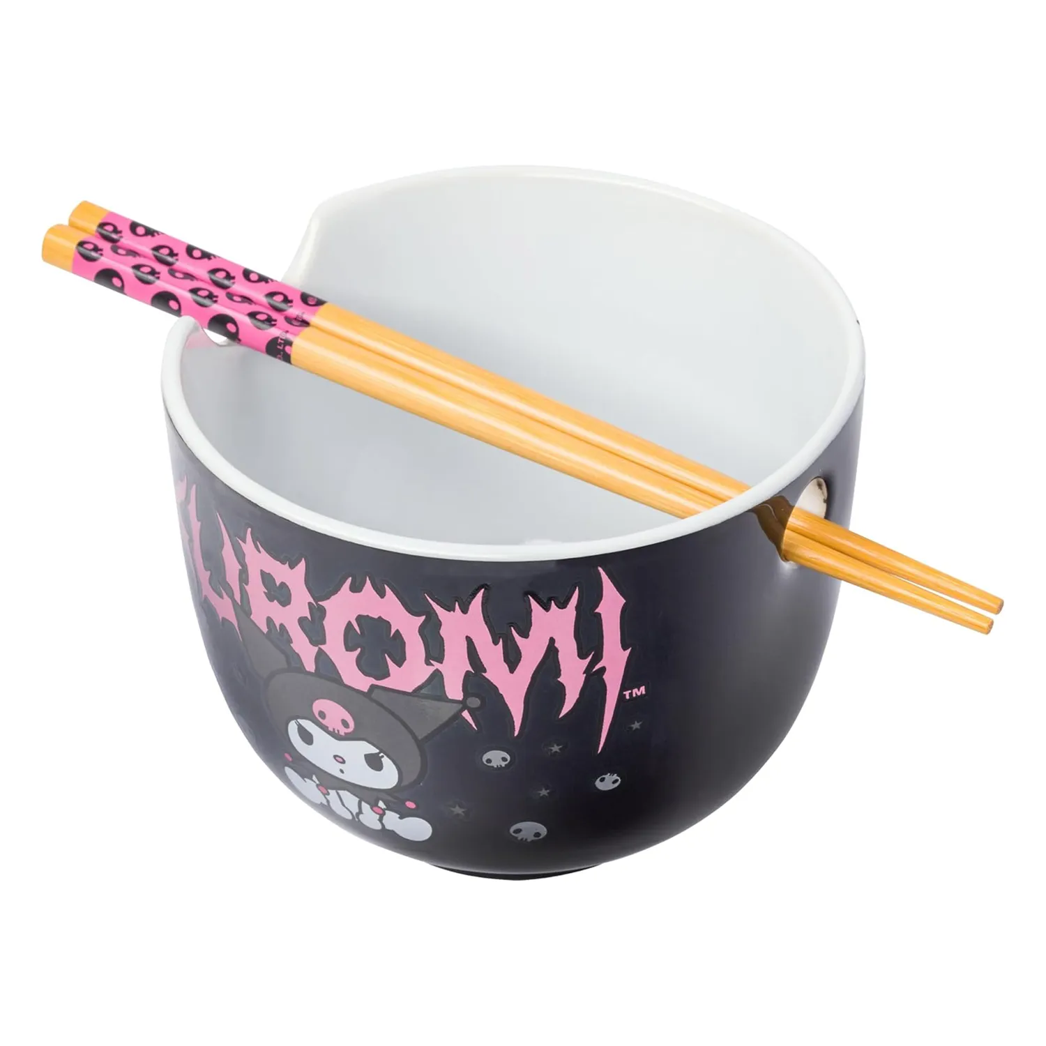 Kuromi ramenbolle med spisepinner – 590 ml keramikk