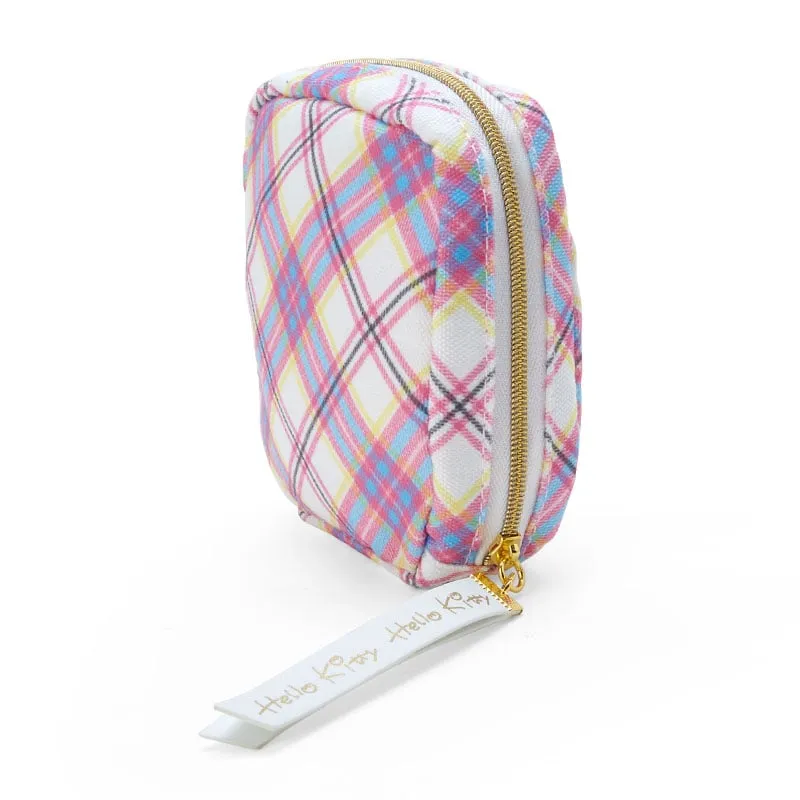 Hello Kitty Dress Tartan Mini Zipper Pouch-sminkepung