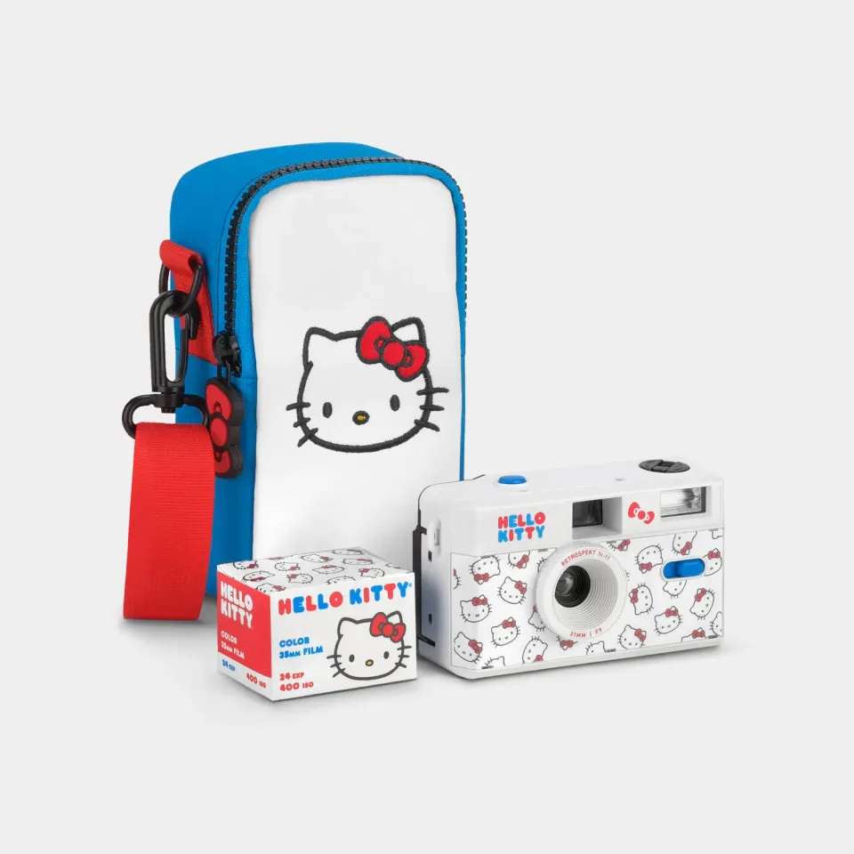 Hello Kitty Classic FC-11 35mm Camera kamera gavesett med film og veske