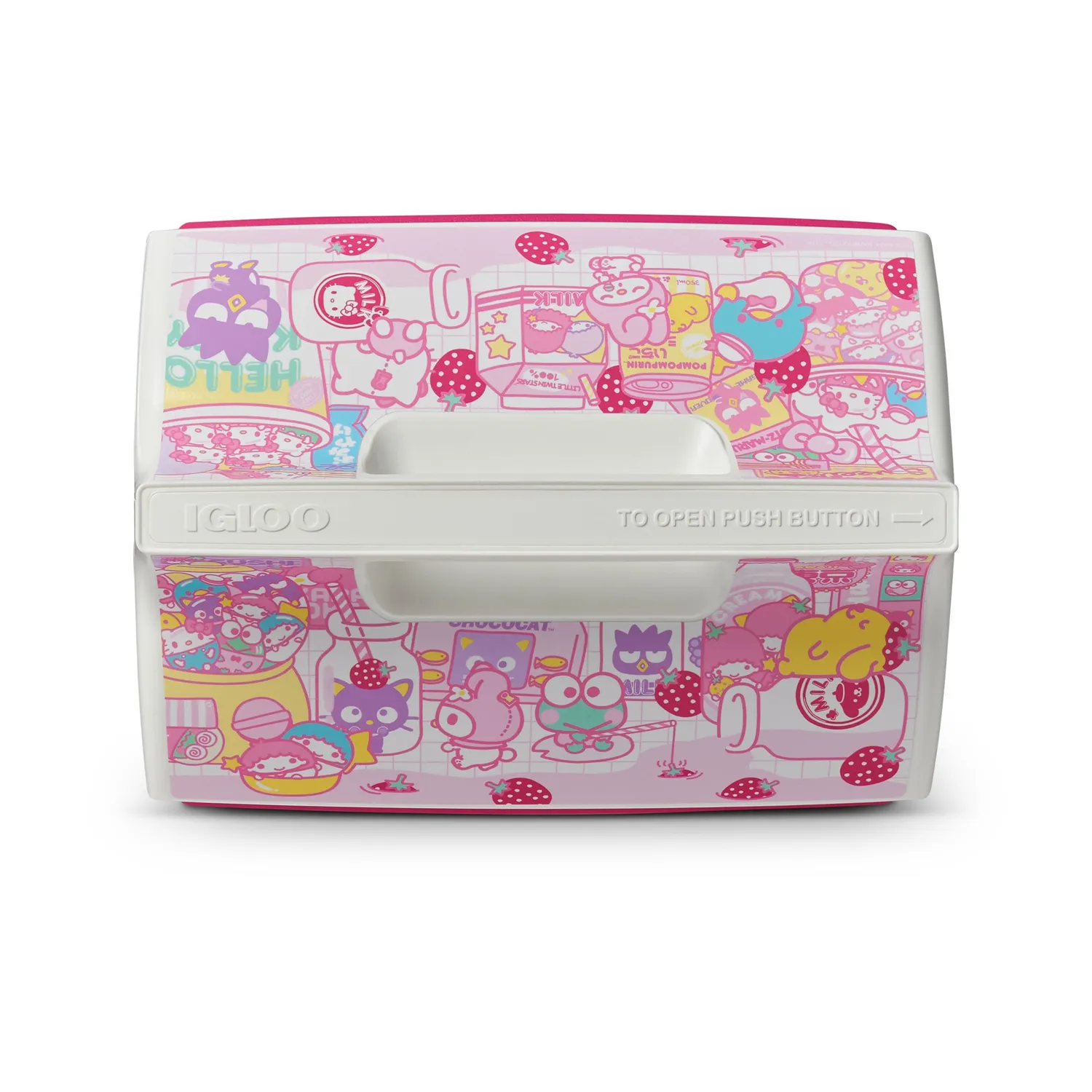 Hello Kitty and Friends x Igloo Little Playmate kjøleboks Strawberry Milk 6 liter