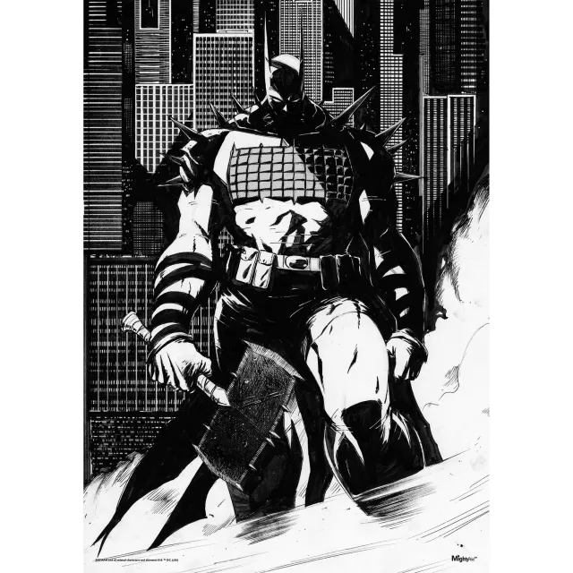 Batman Absolute Batman MightyPrint-veggbilde 17 x 24 tommer svart-hvitt