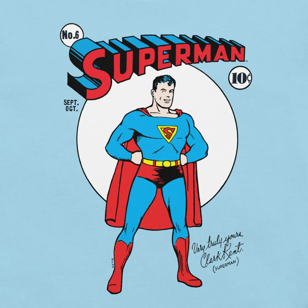 Batman Superman Very Truly Yours T-shirt t-skjorte Ocean Blue