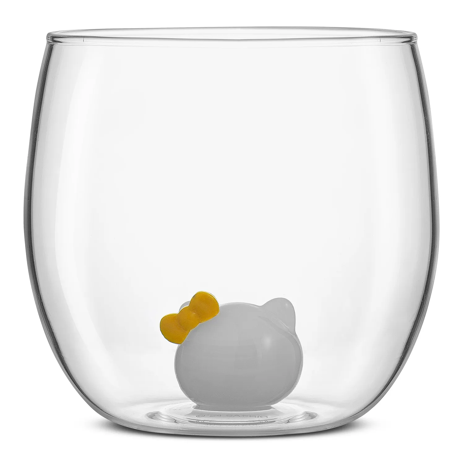 Hello Kitty Hello Kitty and Mimmy 3D Icon Short Drinking Glasses, 2-pakning