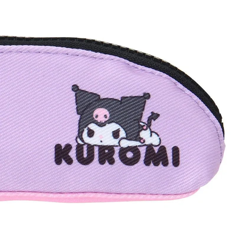 Sanrio Strike A Pose Kuromi slankt pennal med glidelås