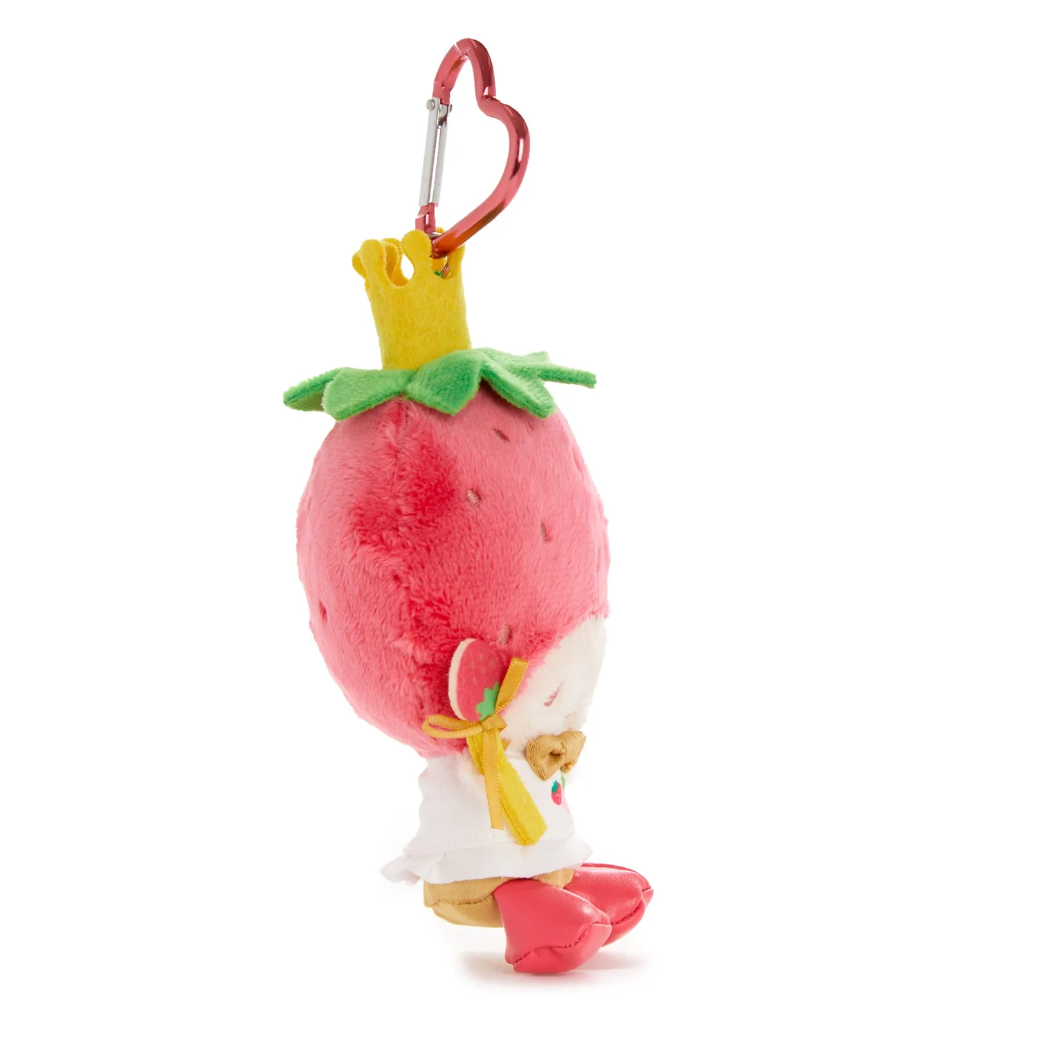 Hello Kitty Strawberry News Strawberry King Plush Mascot nøkkelring