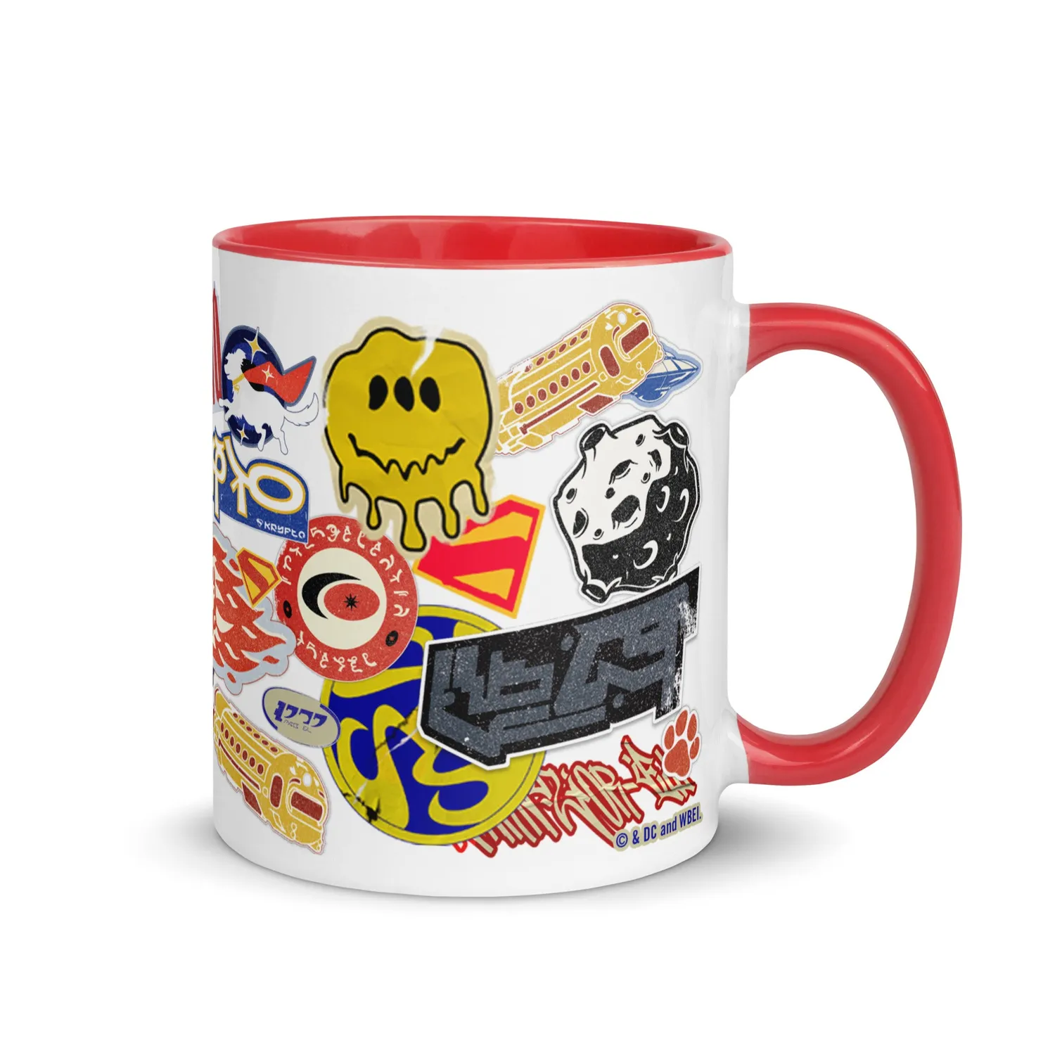 Batman Supergirl (2026 Movie) Sticker Bomb-krus 11 oz keramikk