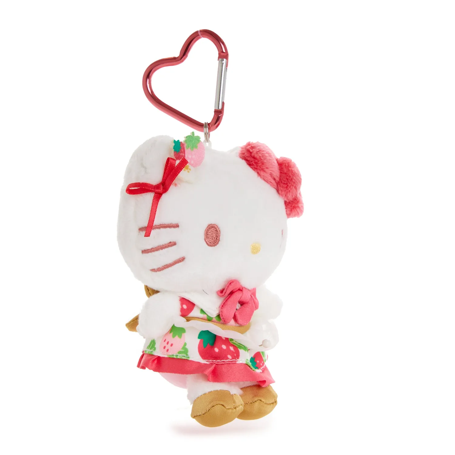 Hello Kitty Strawberry News 50th Anniversary plysj nøkkelring