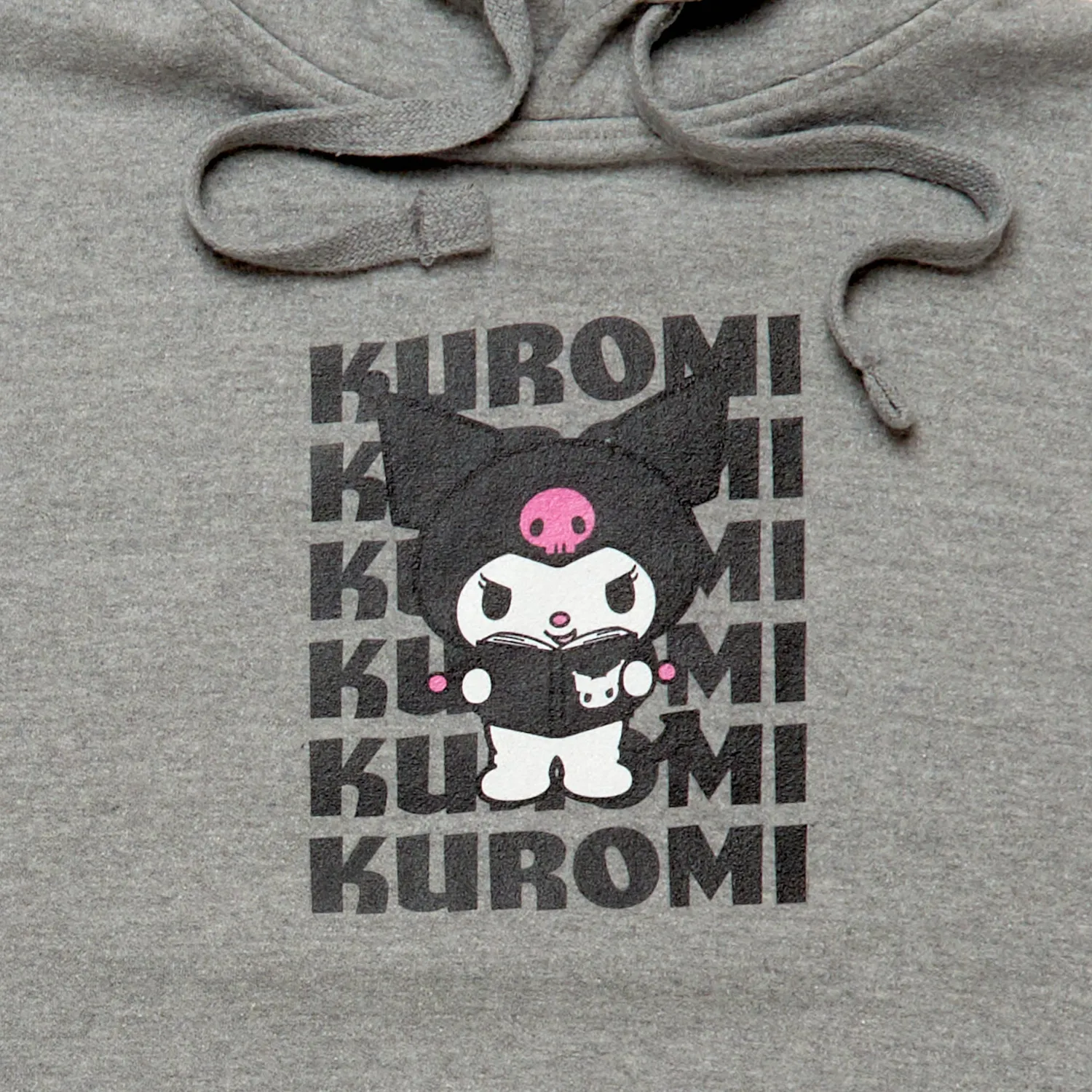 Hello Kitty Kuromi Watashi Wa unisex hettegenser grå